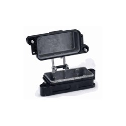 Embase encastrée 10B, Aluminium moulé sous pression, acier inoxydable, IP68/IP69K, Sortie basse